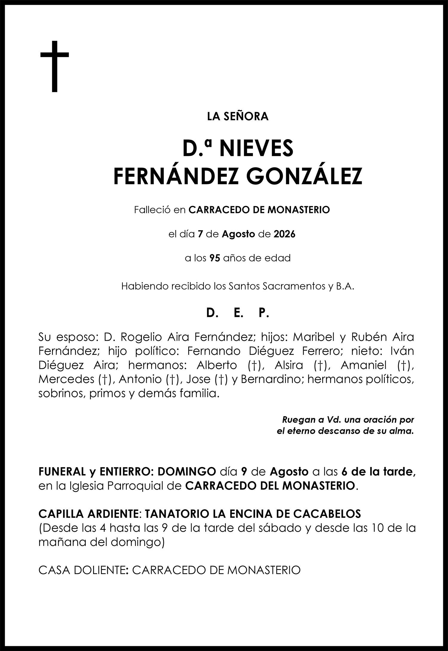 NIEVES FERNANDEZ GONZALEZ