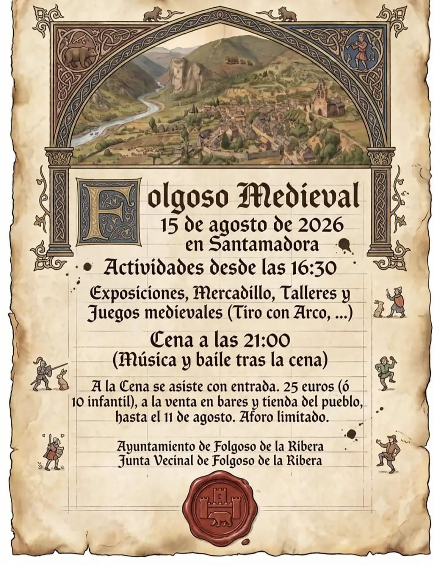 Cartel del programa de Folgoso Medieval | Ayuntamiento de Folgoso de la Rivera Cartel del programa de Folgoso Medieval | Ayuntamiento de Folgoso de la Rivera