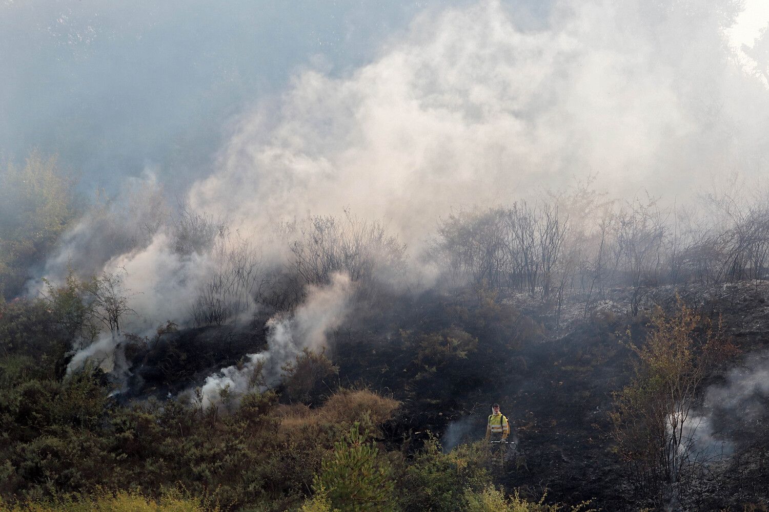 Incendio forestal en Cifuentes de Rueda, en el municipio de Gradefes (León) | Foto: Peio García, ICAL Incendio forestal en Cifuentes de Rueda, en el municipio de Gradefes (León) | Foto: Peio García, ICAL