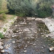Escasez de agua el río Oza en Toral de Merayo | Foto: InfoBierzo