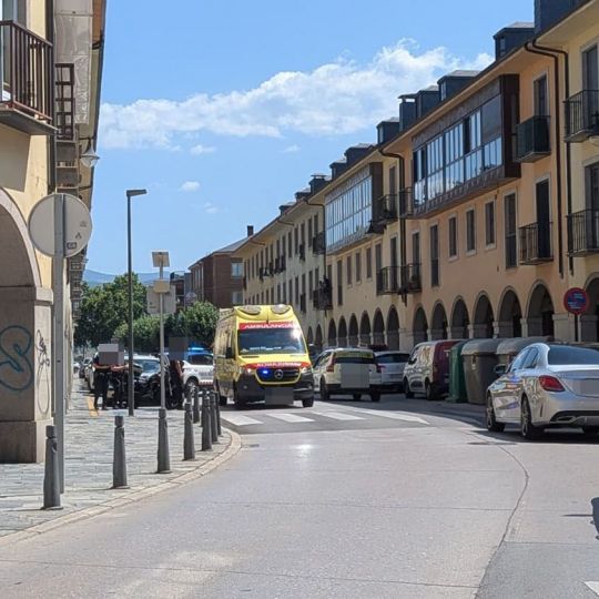 Accidente en la avenida del Castillo de Ponferrada