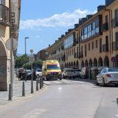 Accidente en la avenida del Castillo de Ponferrada