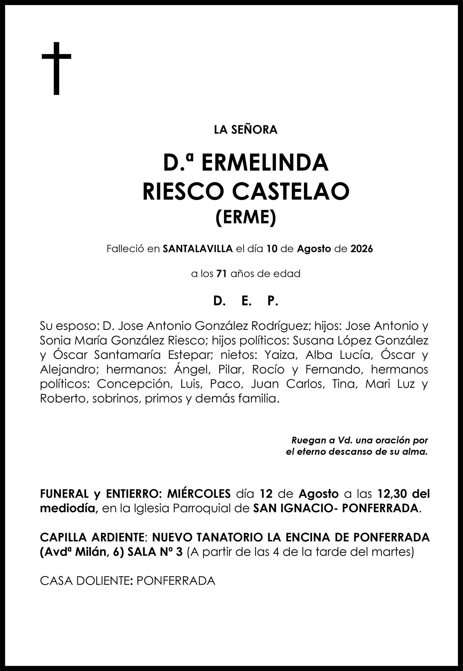 ERMELINDA RIESCO CASTELAO (ERME)