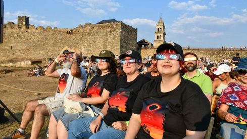 Eclipse solar desde Ponferrada | Foto: Dani Merino, InfoBierzo