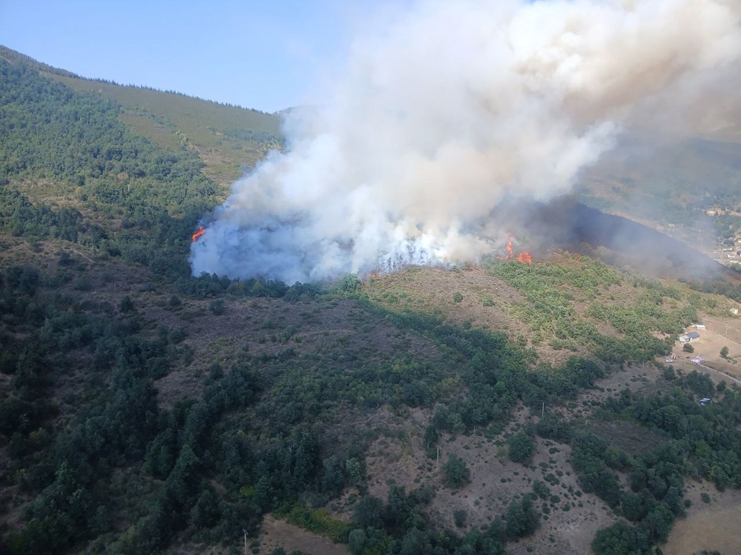 Incendio de Caboalles de Abajo (Villablino) | Foto: Naturaleza de Castilla y León Incendio de Caboalles de Abajo (Villablino) | Foto: Naturaleza de Castilla y León