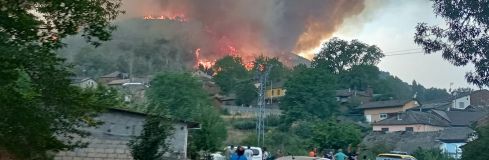 Incendio forestal en Prado de La Somoza Incendio forestal en Prado de La Somoza