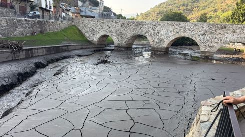 Playa fluvial de Molinaseca
