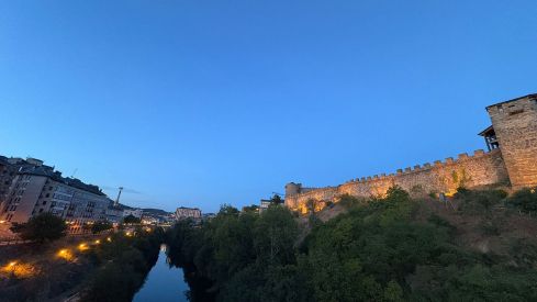 Vistas del Castillo de los Templarios desde el Puente García Ojeda