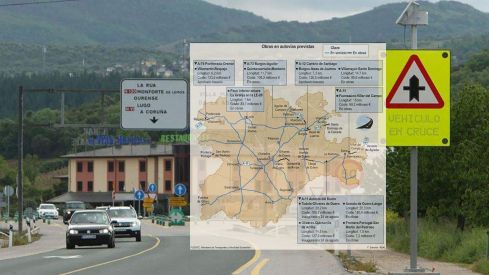 Primer tramo de la a 76 entre Villamartín de la Abadía y Requejo Infografía