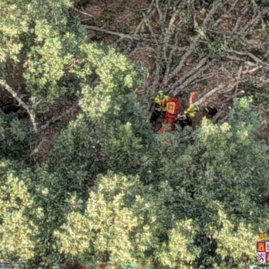 Rescatado en helicóptero un joven indispuesto mientras trabajaba en un monte de Santa Colomba de Somoza