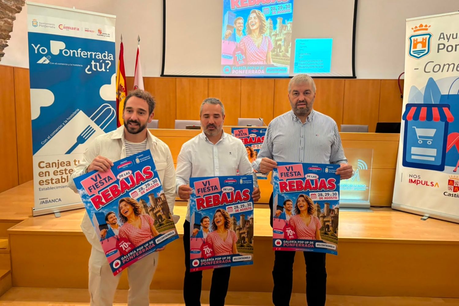 La Fiesta de las Rebajas pone el broche al verano comercial de Ponferrada con descuentos y actividades para todos La Fiesta de las Rebajas pone el broche al verano comercial de Ponferrada con descuentos y actividades para todos