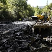 Obras de emergencia en la carretera de Carracedo de Compludo César Sánchez ICAL Obras de emergencia en la carretera de Carracedo de Compludo César Sánchez ICAL