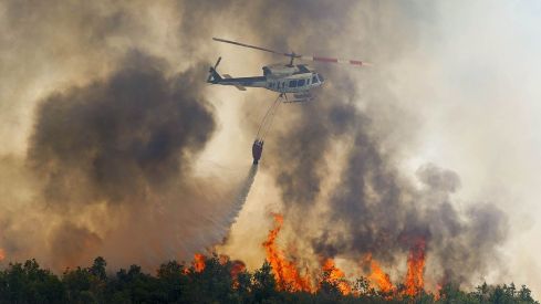 Incendio en la localidad de Veguellina César Sánchez ICAL