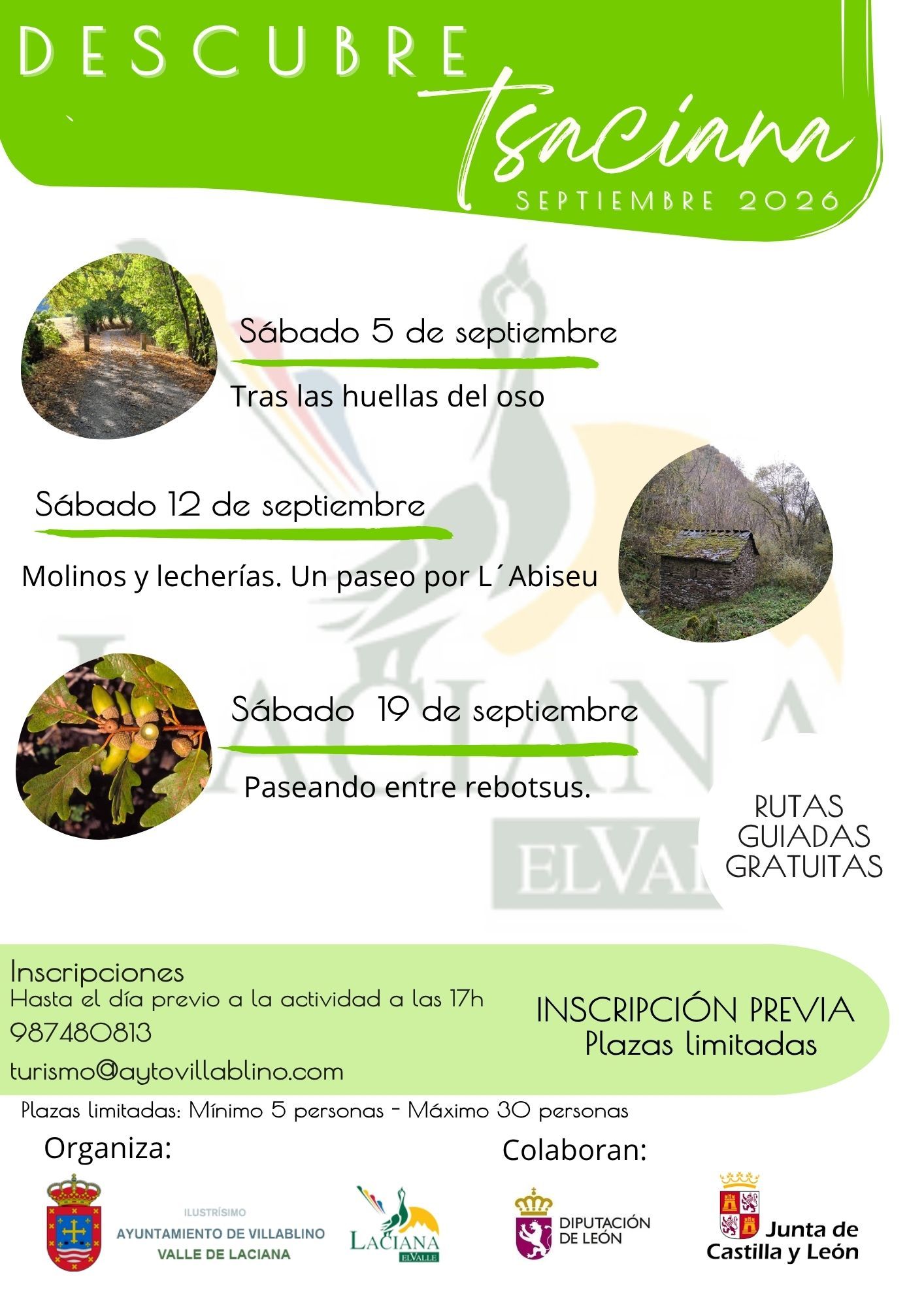 Cartel rutas septiembre Cartel rutas septiembre