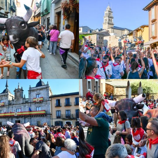 Los ‘Ponfermines’ revolucionan el centro de Ponferrada con un 'encierro' a ritmo de charanga | Daniel Merino Los ‘Ponfermines’ revolucionan el centro de Ponferrada con un 'encierro' a ritmo de charanga | Daniel Merino