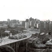Prueba de esfuerzo en el Puente García Ojeda antes de su inauguración Prueba de esfuerzo en el Puente García Ojeda antes de su inauguración