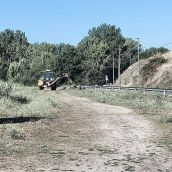 Maquinaria pesada trabajando en Ponferrada | Foto: PSOE de Ponferrada