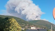 Incendio de este jueves en Sosas de Laciana | Foto: Cedida a InfoBierzo Incendio de este jueves en Sosas de Laciana | Foto: Cedida a InfoBierzo