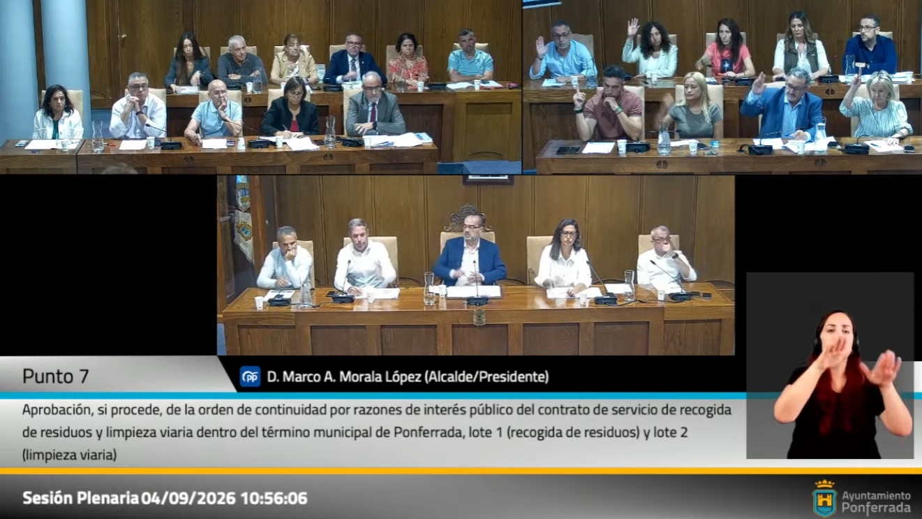 Votación del punto 7 relacionado con el contrato de basuras Votación del punto 7 relacionado con el contrato de basuras