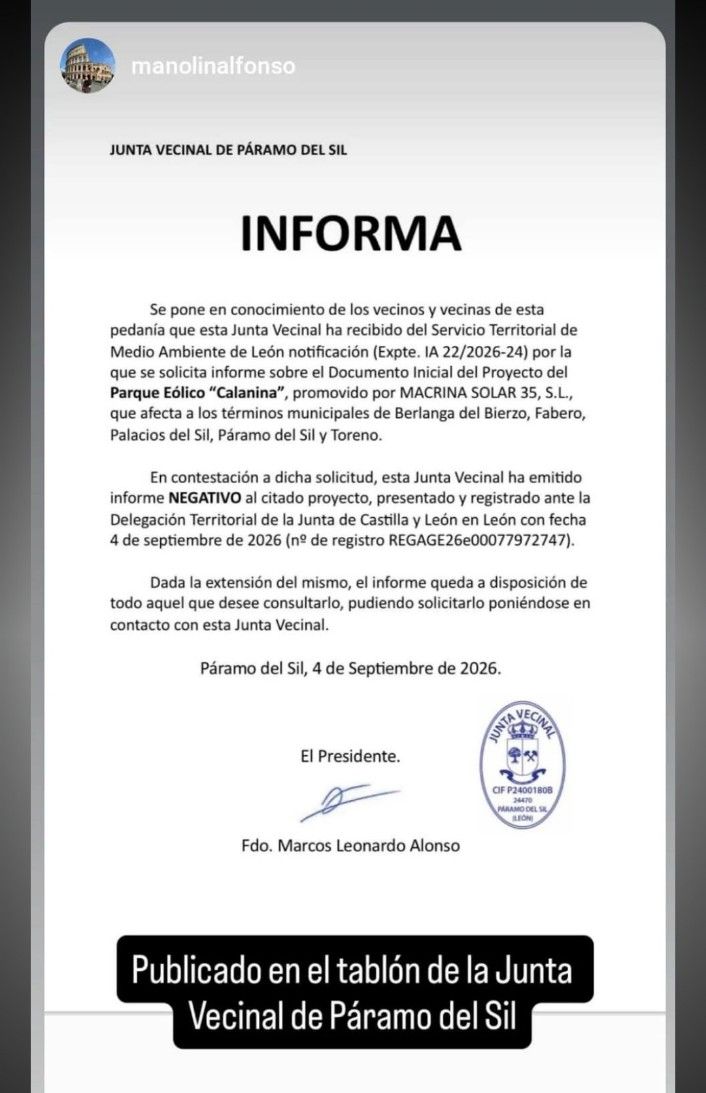 Junta Vecinal de Páramo Junta Vecinal de Páramo