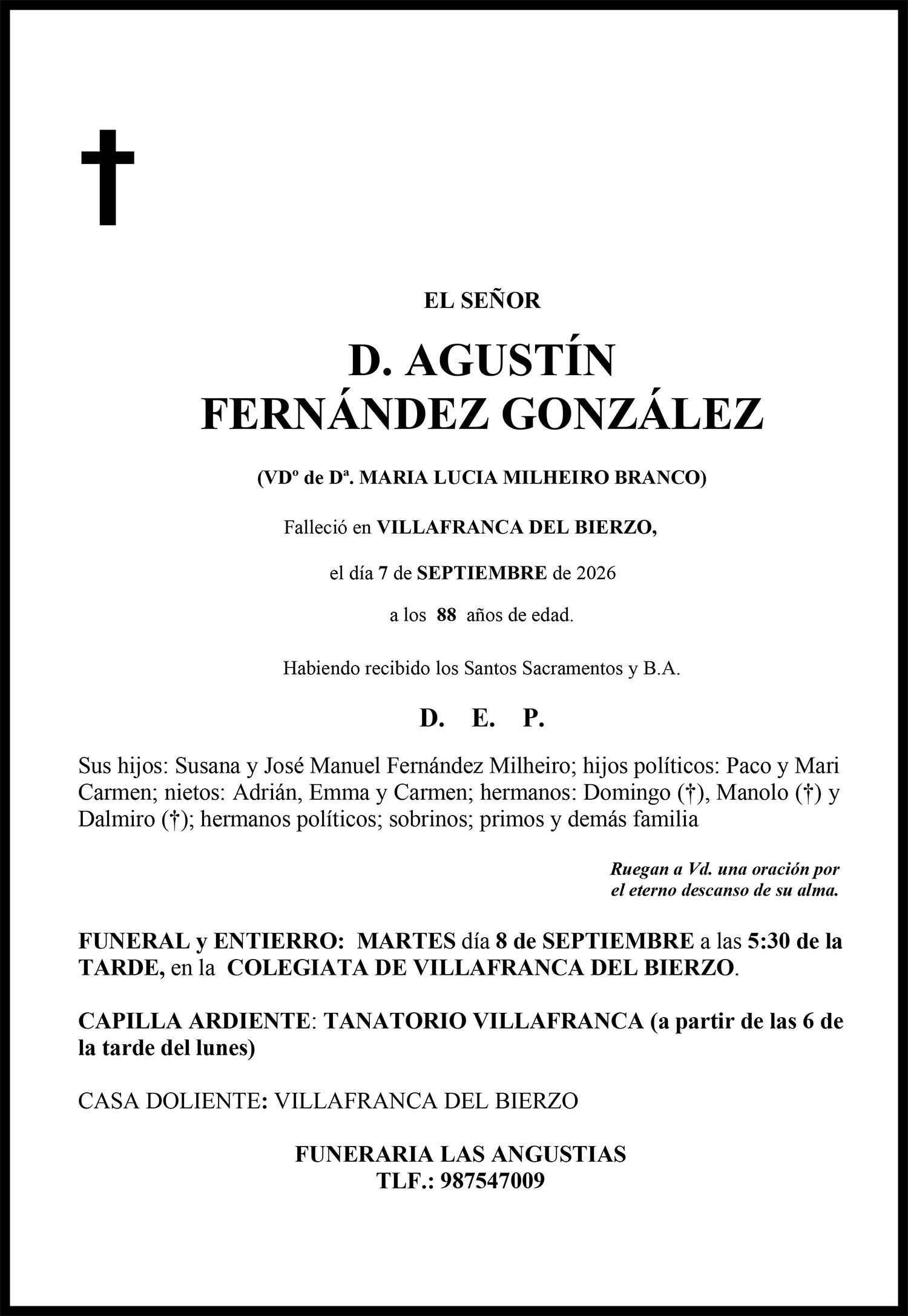 AGUSTÍN FERNÁNDEZ GONZÁLEZ