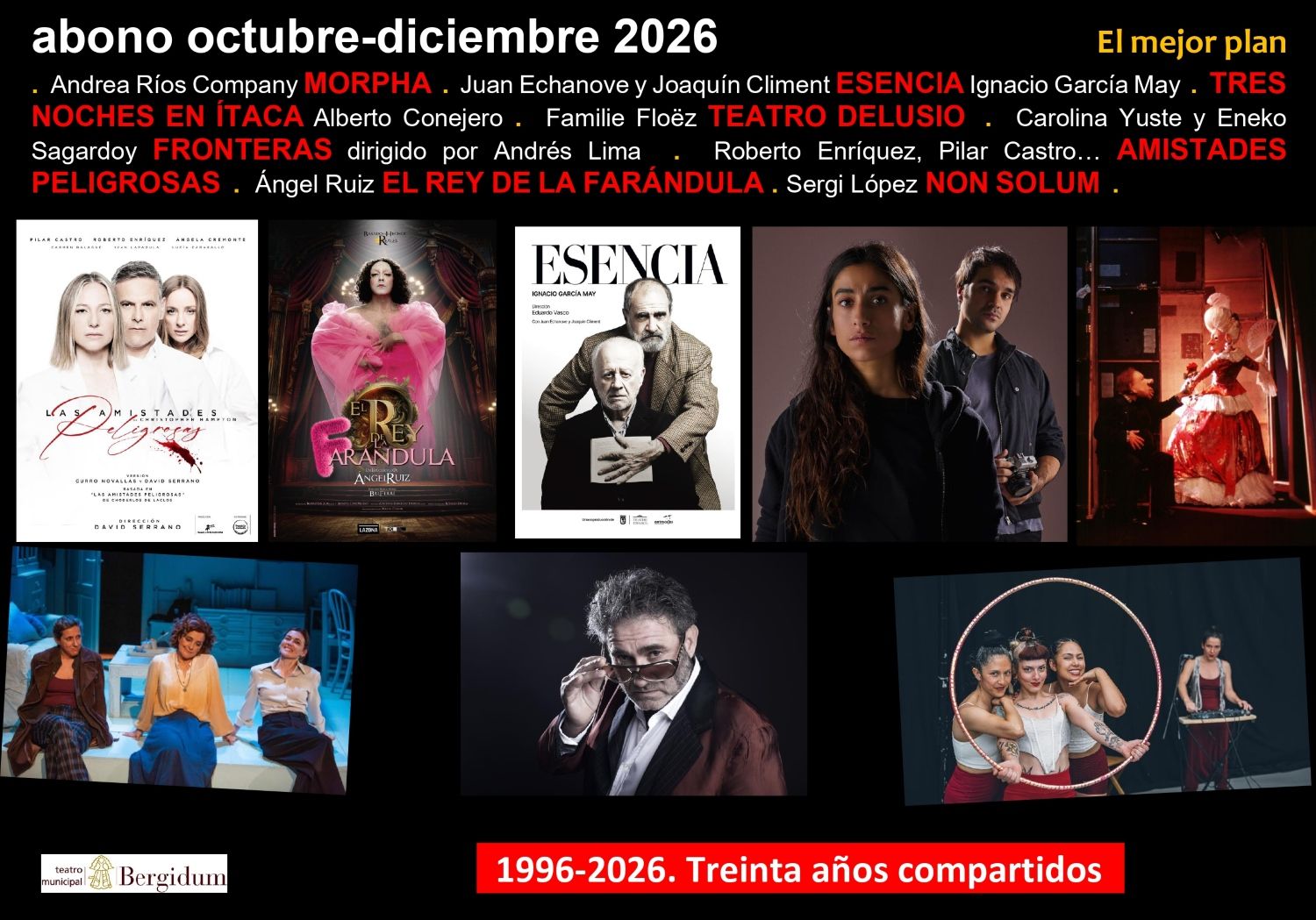 Cartel del abono de otoño del Teatro Bergidum de Ponferrada Cartel del abono de otoño del Teatro Bergidum de Ponferrada