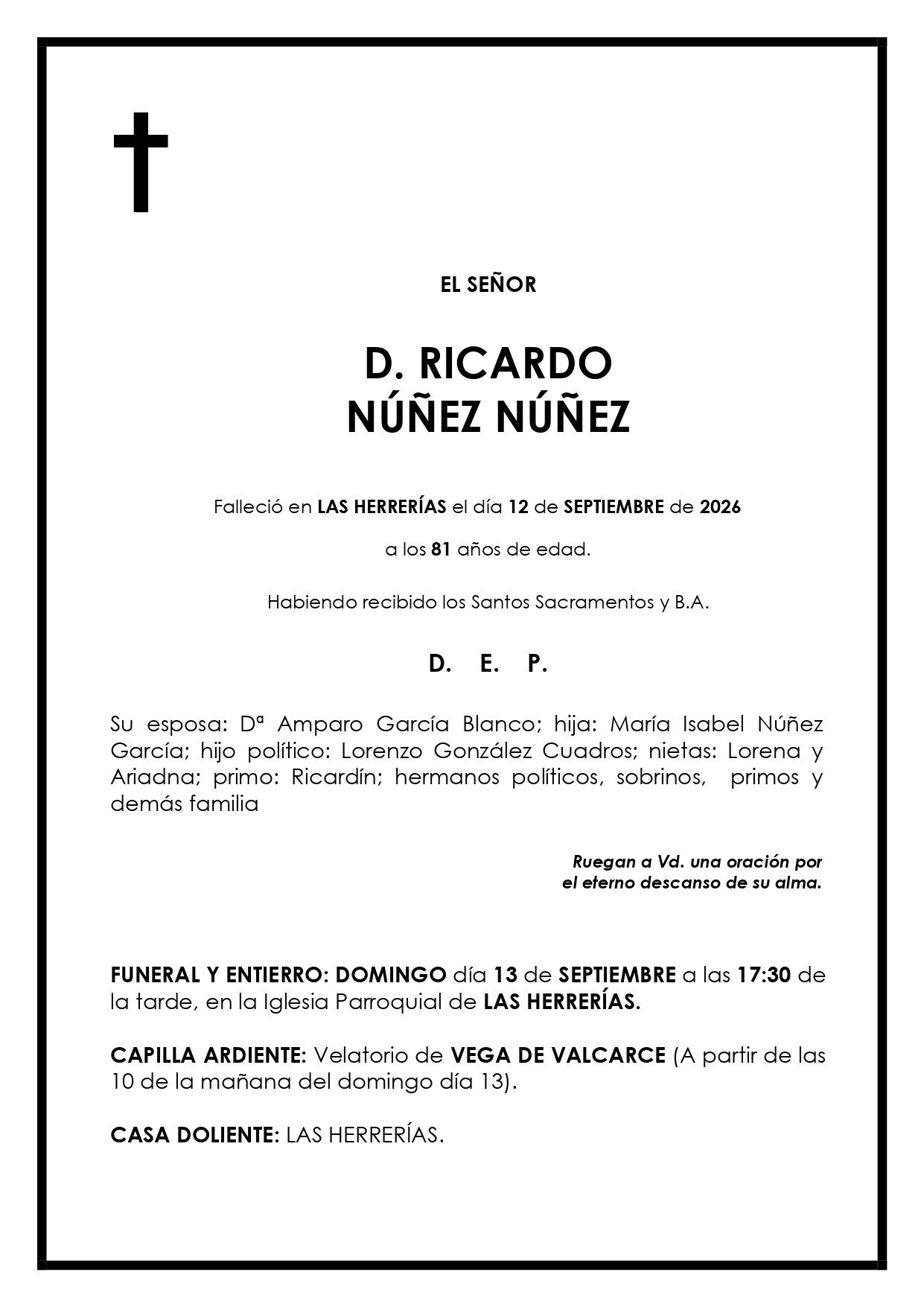 RICARDO NÚÑEZ NÚÑEZ