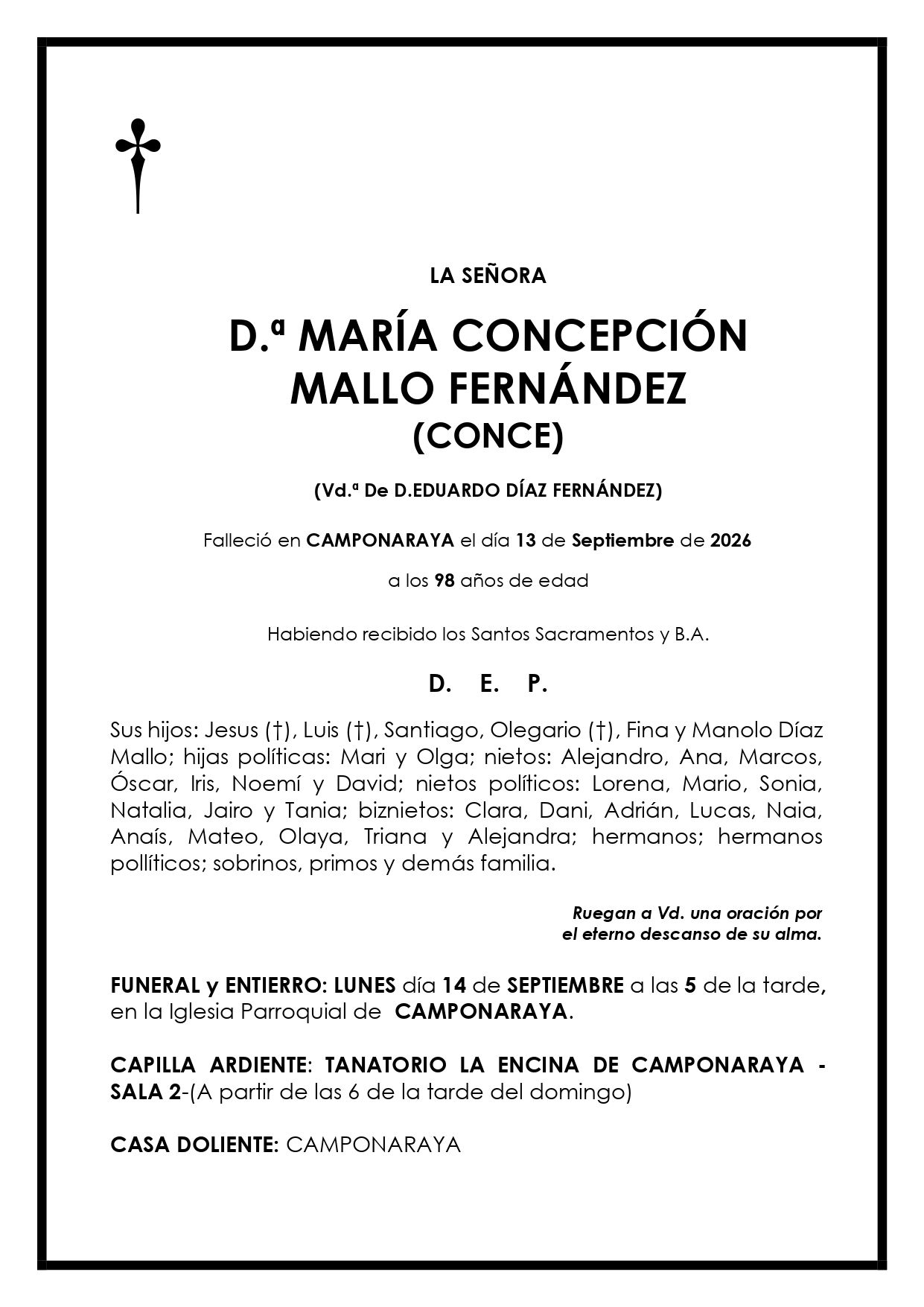 MARÍA CONCEPCIÓN MALLO FERNÁNDEZ
