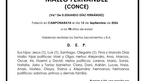 MARÍA CONCEPCIÓN MALLO FERNÁNDEZ MARÍA CONCEPCIÓN MALLO FERNÁNDEZ