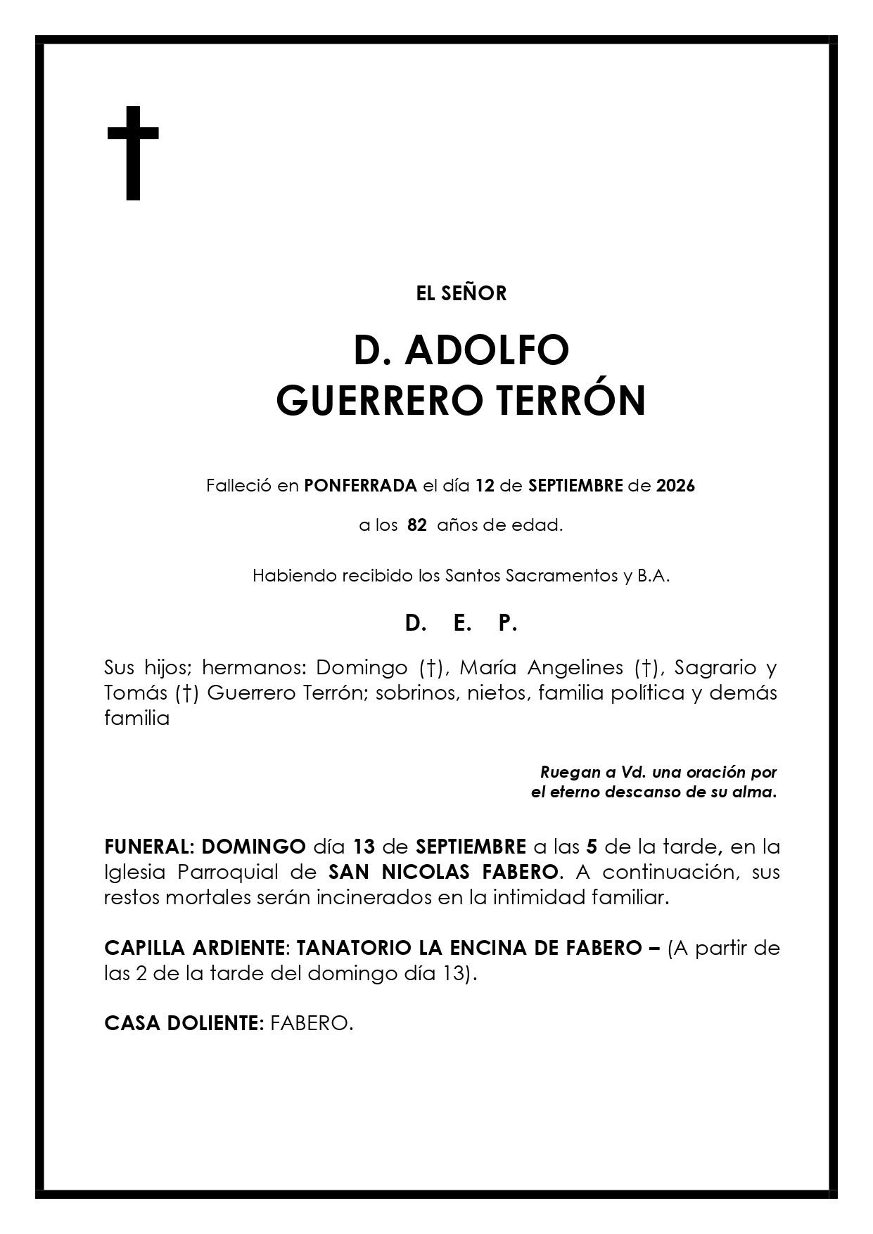 ADOLFO GUERRERO TERRÓN