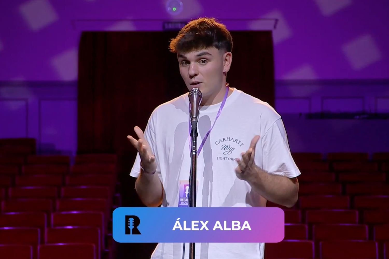 Alex Alba Abella en el casting de 'Recantos' del programa Luar de TVG