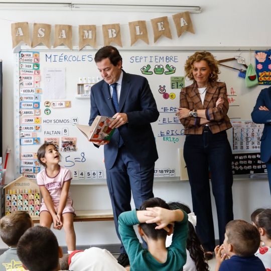 El presidente de la Junta, Alfonso Fernández Mañueco, inaugura el curso 2026-2027 de las enseñanzas escolares no universitarias de la Comunidad | Nacho Valverde / ICAL El presidente de la Junta, Alfonso Fernández Mañueco, inaugura el curso 2026-2027 de las enseñanzas escolares no universitarias de la Comunidad | Nacho Valverde / ICAL