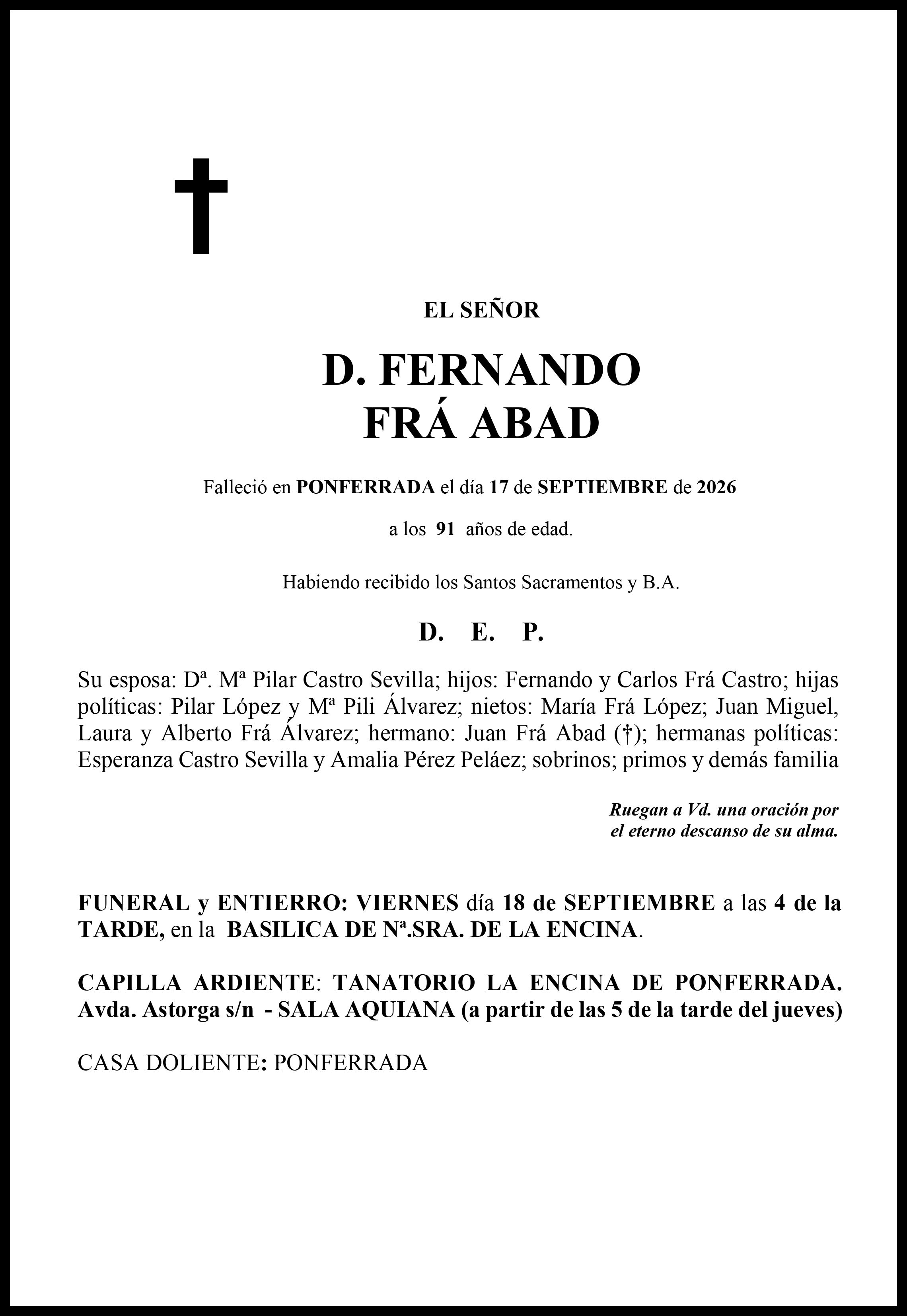 FERNANDO FRÁ ABAD