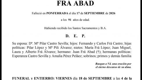 FERNANDO FRÁ ABAD FERNANDO FRÁ ABAD