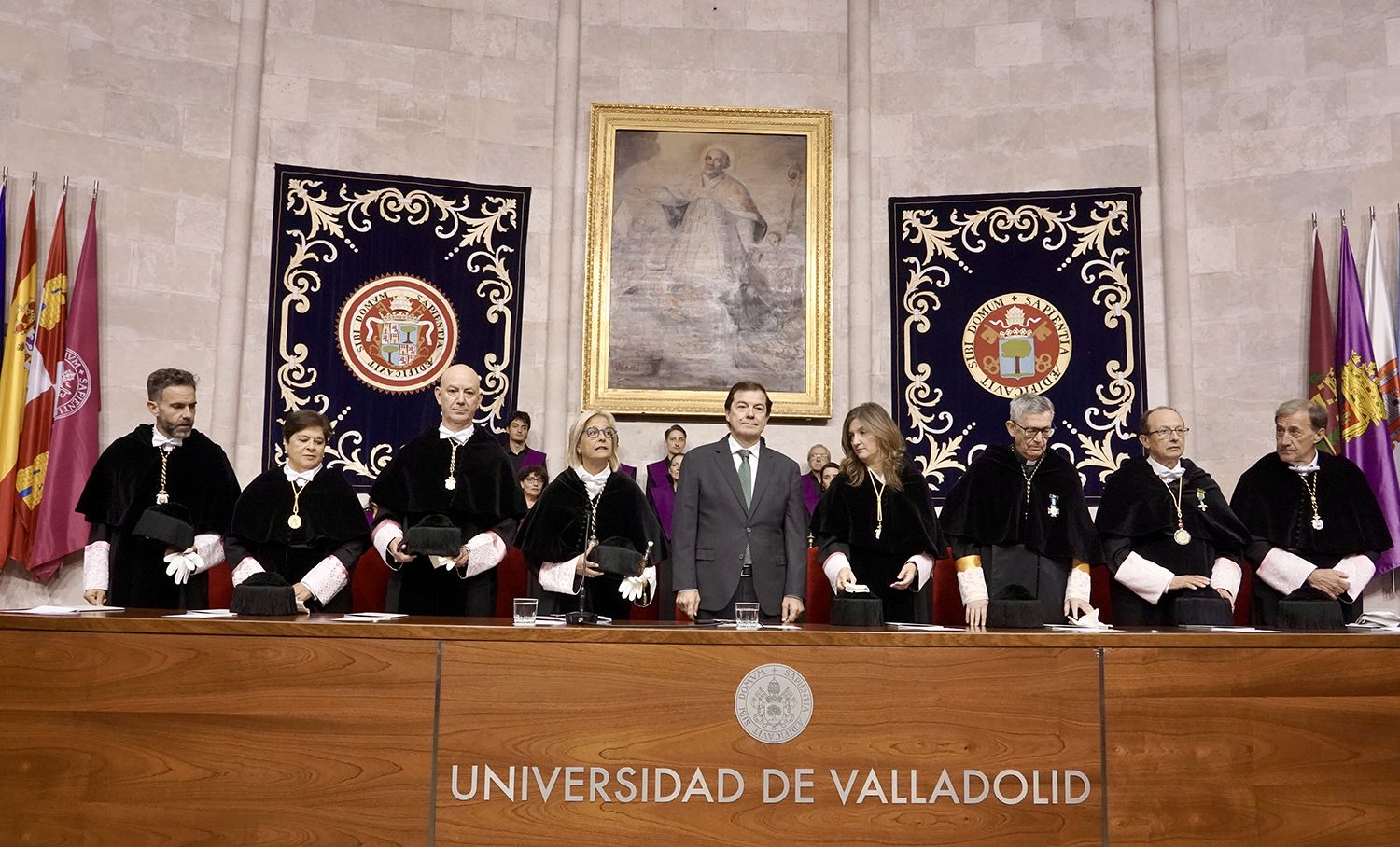 Miriam Chacón ICALEl presidente de la Junta, Alfonso Fernández Mañueco, participa en el acto de apertura del Curso Académico 2026 2027 de las universidades de Castilla y León