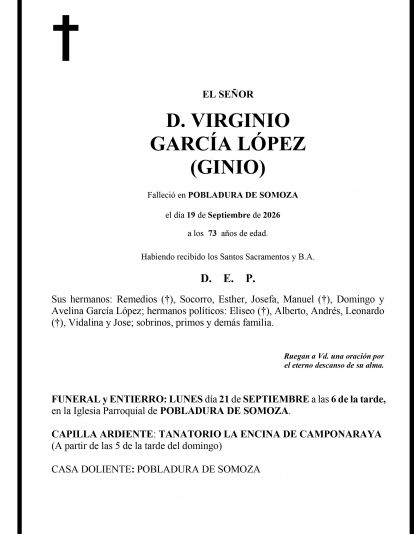 VIRGINIO GARCÍA LÓPEZ   GINIO