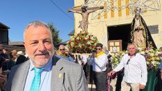 El alcalde de Camponaraya, Eduardo Morán, durante las Fiestas de La Soledad El alcalde de Camponaraya, Eduardo Morán, durante las Fiestas de La Soledad