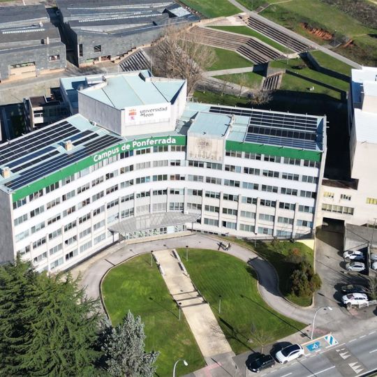 Vista aérea del Campus de Ponferrada Vista aérea del Campus de Ponferrada