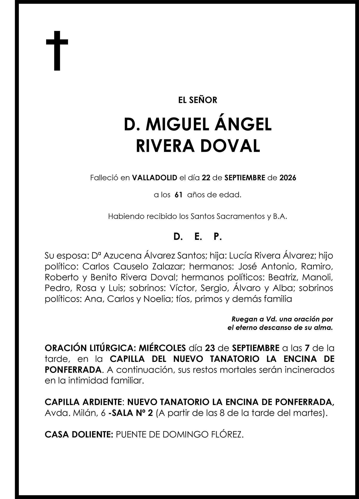 MIGUEL ÁNGEL RIVERA DOVAL