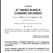 MARÍA BLANCA CORDERO ESCUREDO