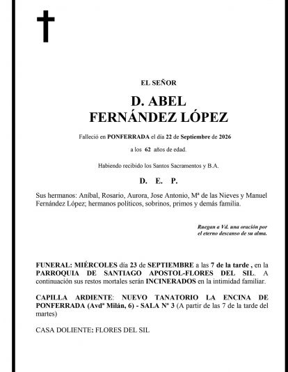 ABEL  FERNÁNDEZ LÓPEZ
