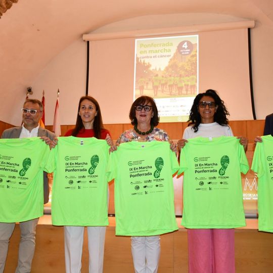 Presentación de la IX en Marcha contra el Cáncer en Ponferrada | Foto: Dani Merino, InfoBierzo Presentación de la IX en Marcha contra el Cáncer en Ponferrada | Foto: Dani Merino, InfoBierzo