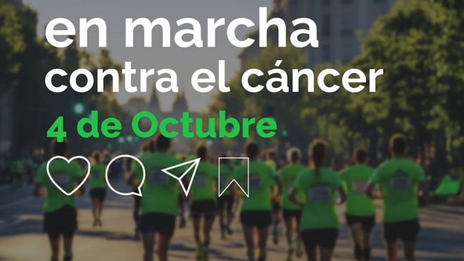 Cartel de la marcha contra el cáncer de Ponferrada