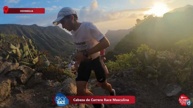 Jaime Romo durante el Campeonato del Mundo de Skyrunning en la Gomera, en las Islas Canarias