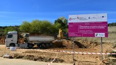 Obras del futuro parque de Bomberos de Bembibre | Foto: Dani Merino, InfoBierzo