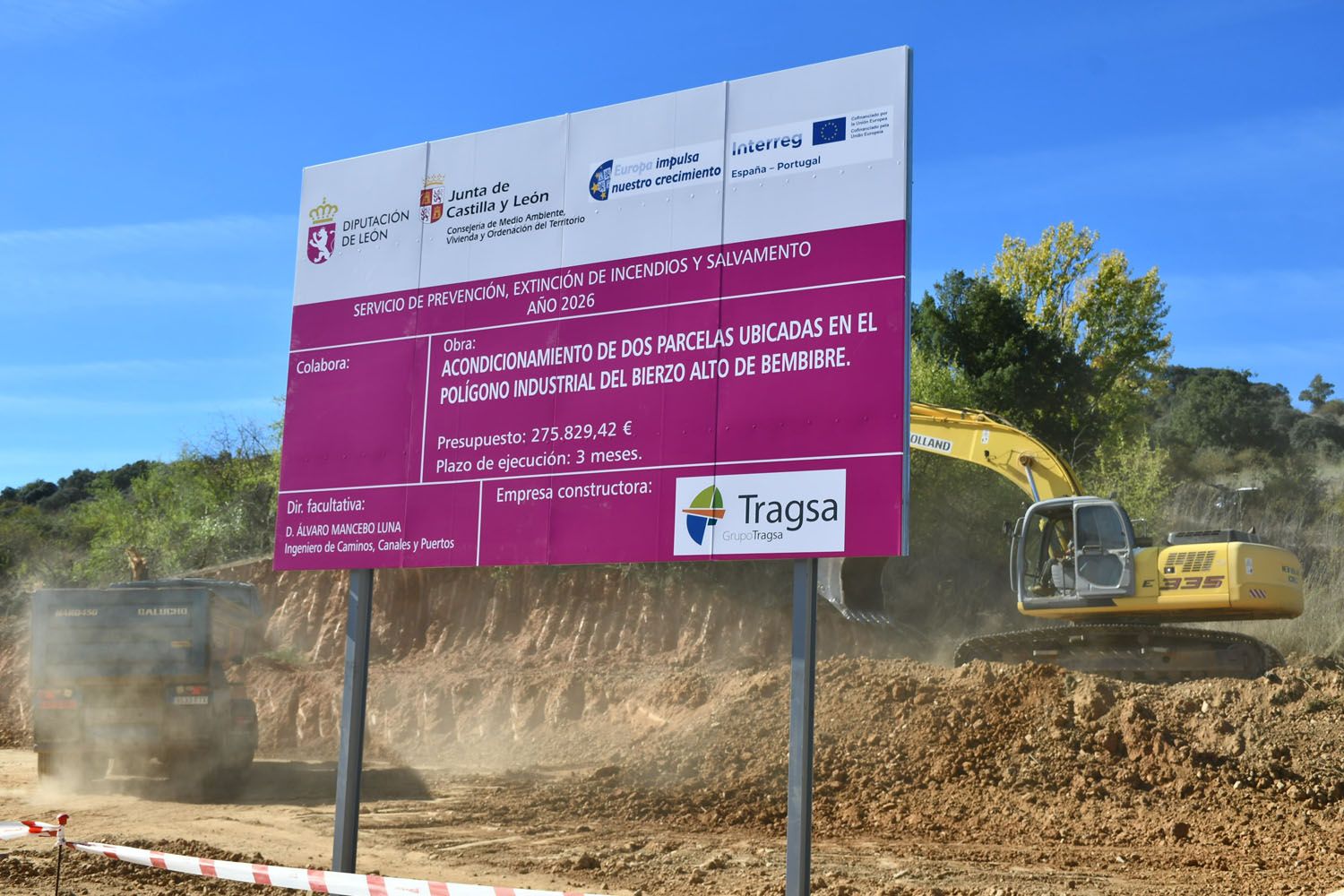 Obras del futuro parque de Bomberos de Bembibre (5) Obras del futuro parque de Bomberos de Bembibre (5)