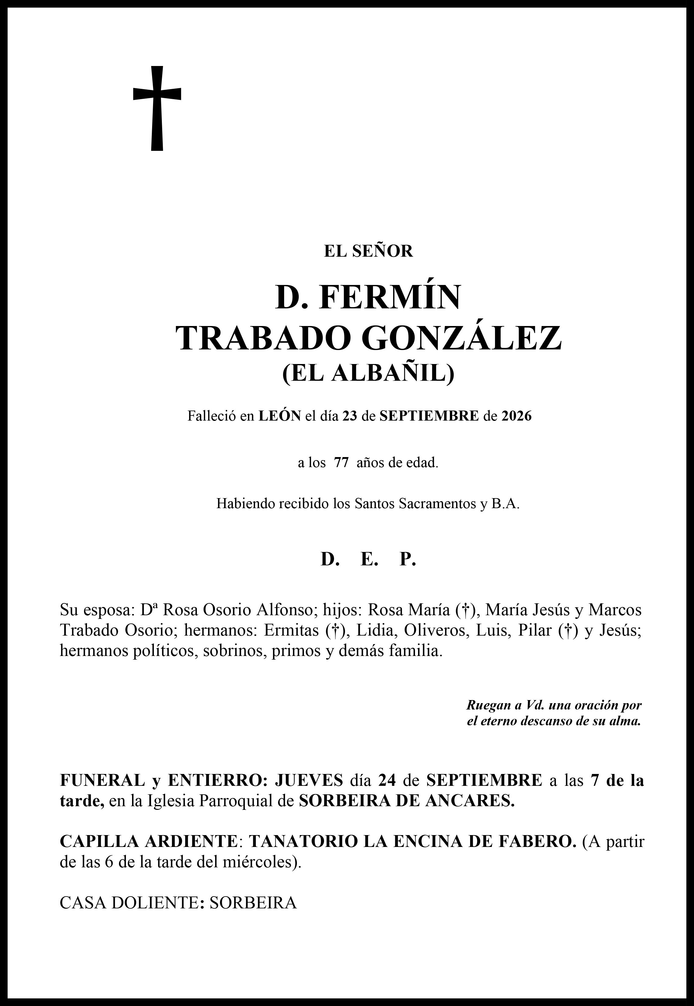 FERMÍN TRABADO GONZÁLEZ