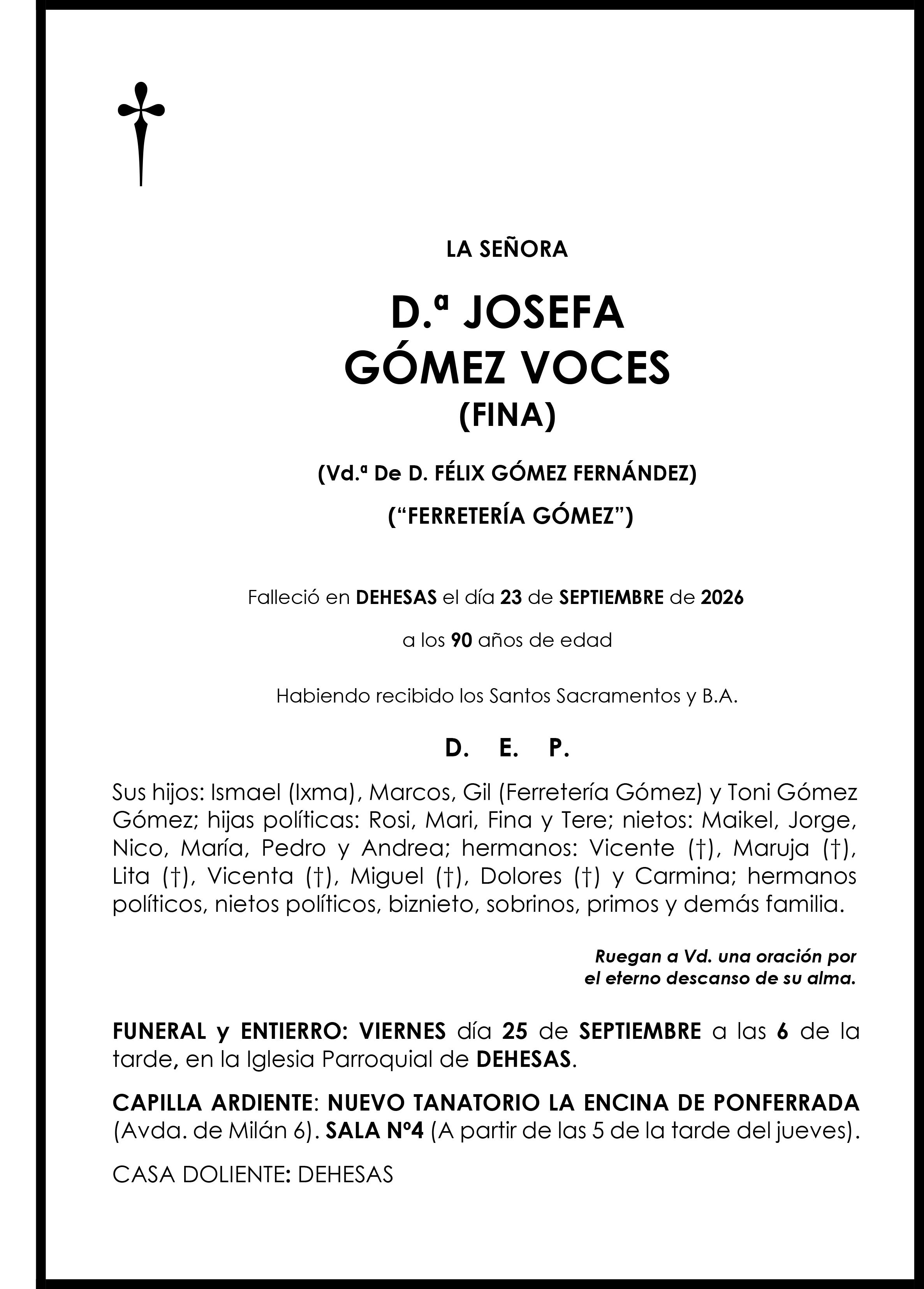 JOSEFA GOMEZ VOCES (FINA)