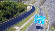 A6 a su paso por el túnel de Trabadelo