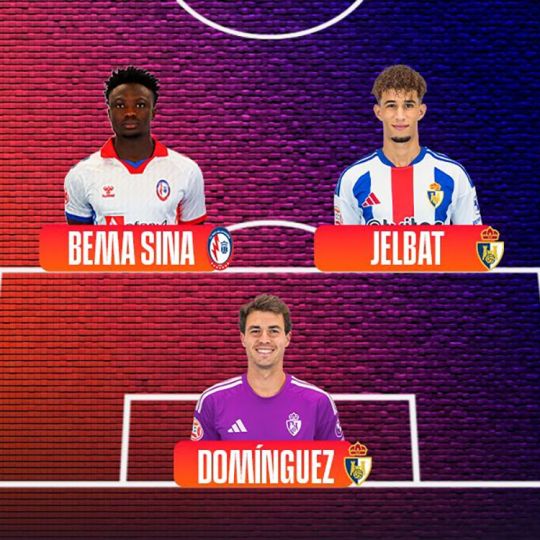 Línea defensiva del once ideal de la jornada Línea defensiva del once ideal de la jornada